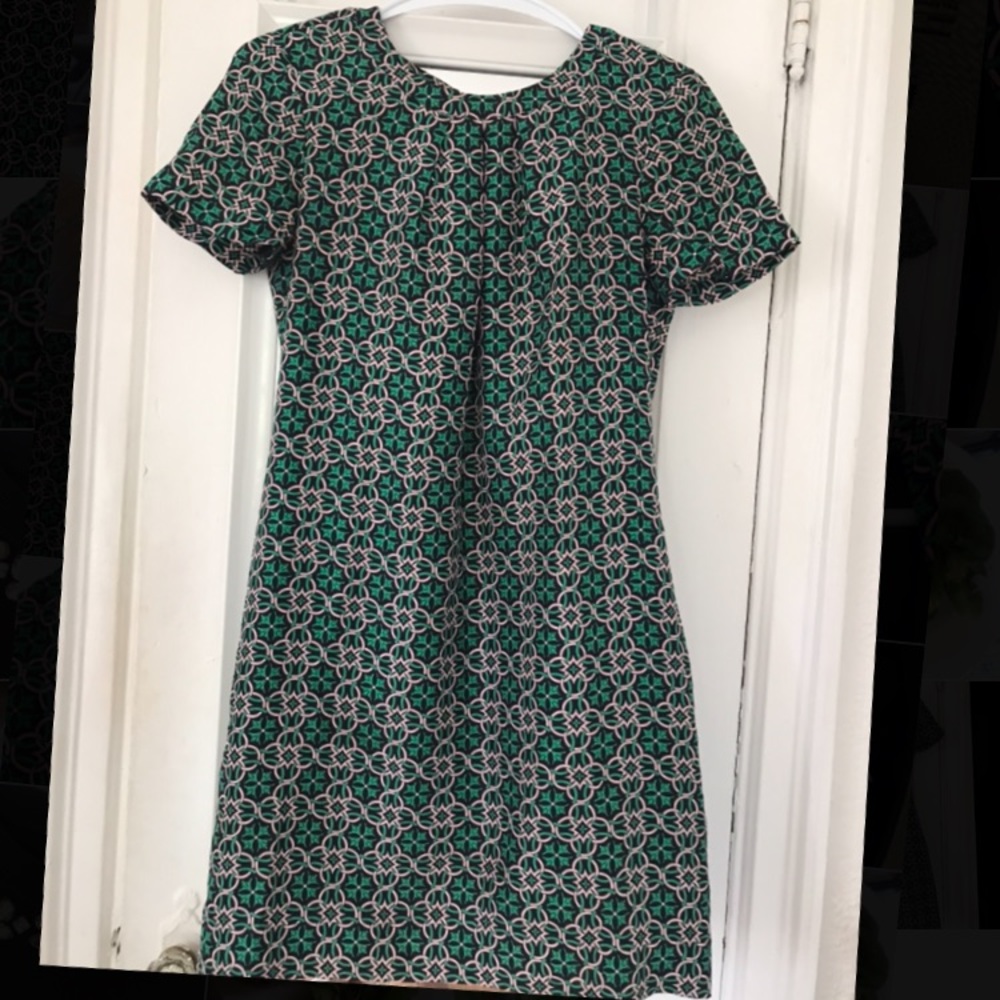 Silk graphic J. Crew dress